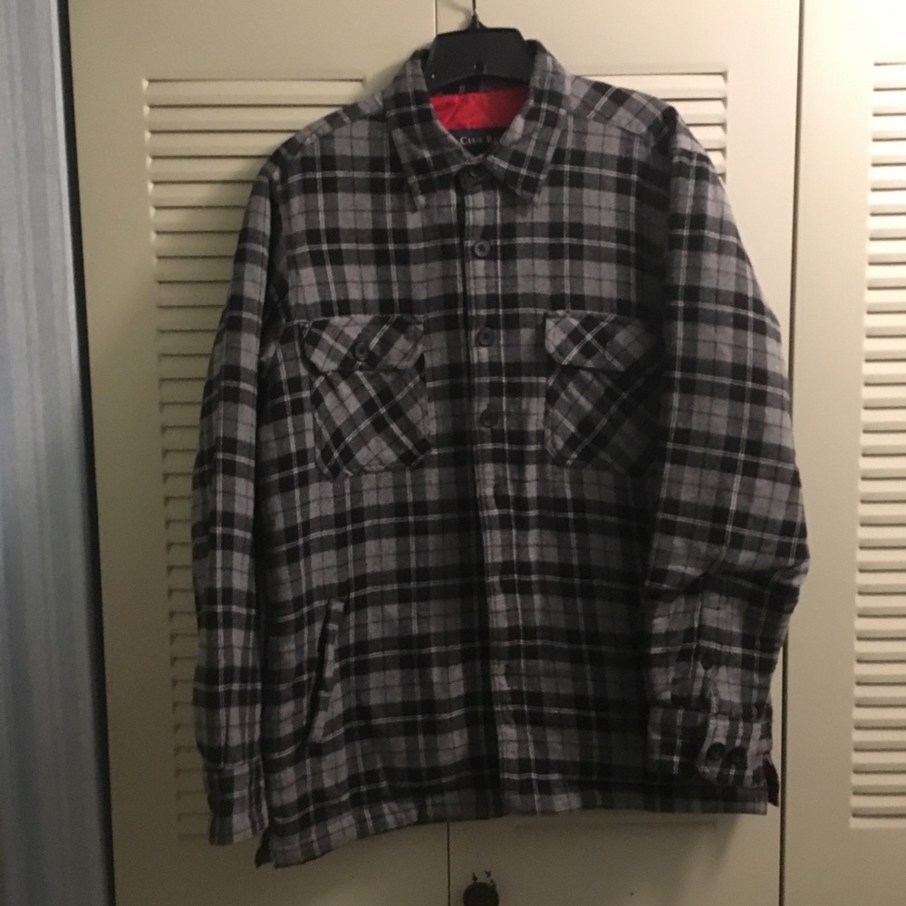 Club Room Men’s Quilted Plaid Jacket